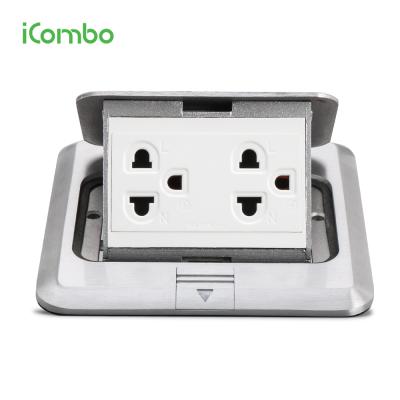 China Residential / Multi-Purpose ICombo Pop Up Floor Socket With Box for sale