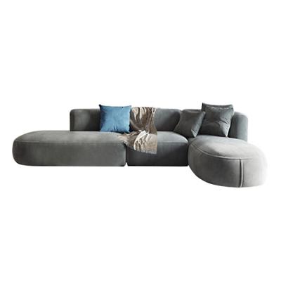 China Removable Cover Hot Sales Modern Design L Form Sofa Set Modular Furniture Gray Sectional Sofa Connector Sofa for sale