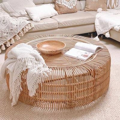 China Natural Rattan Furniture Rattan Products Rattan Coffee Table Convertible Table Warm Elegant Outdoor Home Furniture Beautiful for sale