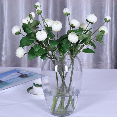 China ZERO Touch High Quality Real Silk Real Flower 3 Seal Heads Artificial Wedding Party Peony Peony for Wedding Party Home Decoration for sale