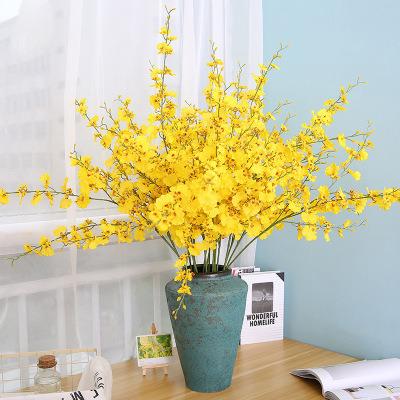 China Office Wedding Home Decoration YI With You ZERO High Quality Direct Factor 5 Heads Artificial Orchid Flower For Wedding Party Office Home Decoration for sale