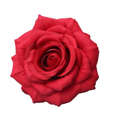 China ZHUOOU 9cm Rose Heads Silk Rose Flower Artificial Heads Decoration for sale