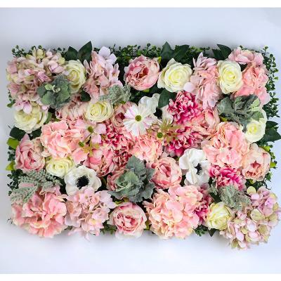 China ZHUOOU Environmental Friendly High Quality Flower For Wedding Decoration Artificial Silk Wall Flower Wholesale Panel for sale