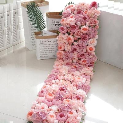 China ZHUOOU Wholesale Flower Wall Wedding Decor Backdrop Artificial Flower Environmentally Friendly Wall Panel for sale