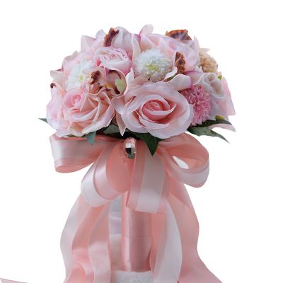 China Beautiful Colorful Artificial Roses from ZHUOOU Rose Bouquet Artificial Flower Decorative for Bride for sale