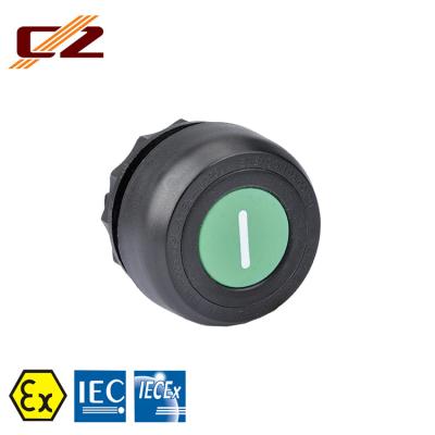 China Zone 1 2021 IECEx and ATEX Certified Plastic Explosion Proof Push Button Switch for sale