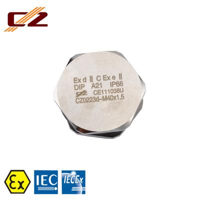 China Cable Connect Atex Metal Explosion Proof Brass Steel Terminating Plug For Control Switch Box for sale