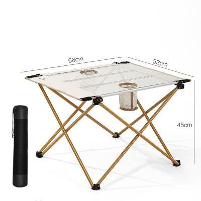 China Outdoor Folding Chair Zero Mesh Camping Table Mesh Chair Set Folding Camping Picnic for sale