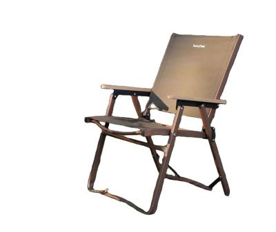 China Logo Garden For Adults Hiking Chair Aluminum Outdoor Custom Large Size Solid Wood Camping Chair for sale