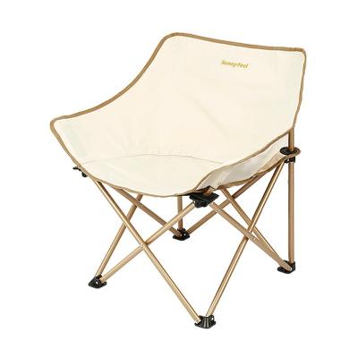 China Moon Factory Customizable Aluminum Chair Leisure Portable Lightweight Folding Camping Chair for sale