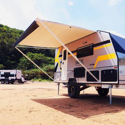 China AWNLUX Polyester Roll Out Car Tent Camper Caravan Tent Caravan RV Rollout Tralier Tent for sale