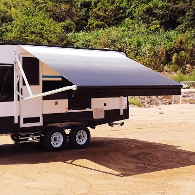 China Polyester easy to set up motorized and manual control power rv motorhome tent camper tent for sale