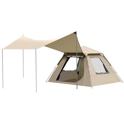 China Extended Type Portable Folding Canopy Integrated Multi-person Automatic Rainproof Camping Tent for sale