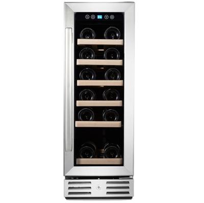 China 70L Non-seamless 19 Bottle New Product Cooler Integrated Wine Cooler With Fan Cooling JC-18A for sale