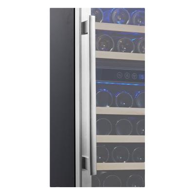 China Non-seamless door with handle 150L fan wine cabinet supermarket wine cooling refrigerated storage cabinet \ 52 ss bottles for sale