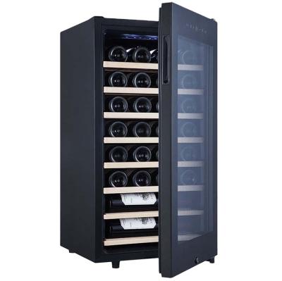 China Outdoor 30 Bottles Of Constant Temperature And Humidity Zone Single Temperature Controlled Red Wine Refrigerator for sale