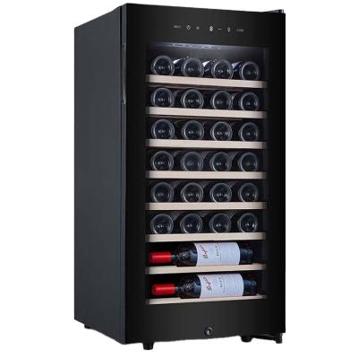 China 2021 hot sale 115L \ 30 bottles outdoor high-end single-zone wine cooler with direct cooling for sale