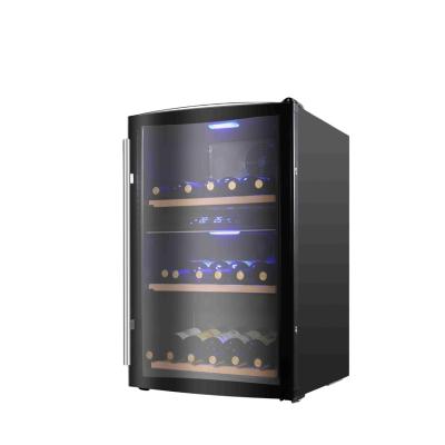 China Wholesale Price Refrigerated Wine Wine Maker Temperature Controlled Cooler 133L Outdoor Energy Saving Double Chiller Zone for sale