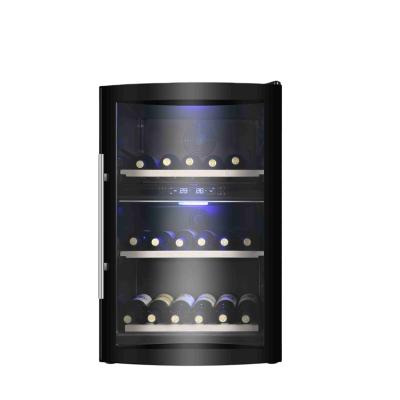 China 133L\42 Bottle Outdoor Modern Wine Display Cabinet Cooling Equipment Wine Cabinet Fan Cooling Does Not Frost for sale