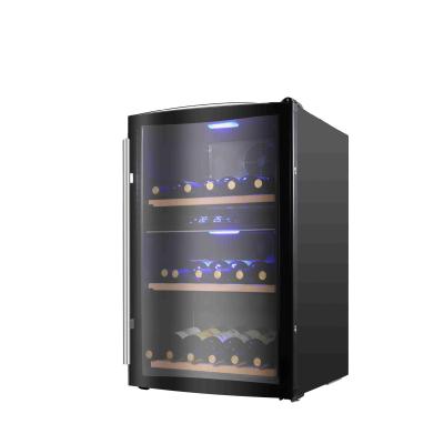 China Outdoor High-end Household Non-icing Wine Cabinet Wine Cooling Refrigerator 133L\Commercial Dual-zone Fan for sale