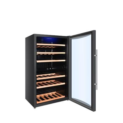 China Outdoor Cooler 52 Bottle 133L Wine New Product Freestanding Wine Cooler With Direct Cooling for sale