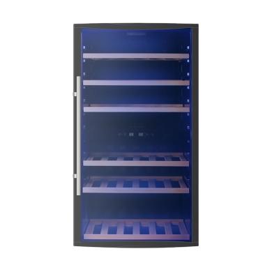 China 2021 Wholesale Outdoor Single Zone Temperature Control Wine Cabinet 133L \ 52 Bottles Red Wine Refrigerator Wine Cabinet for sale