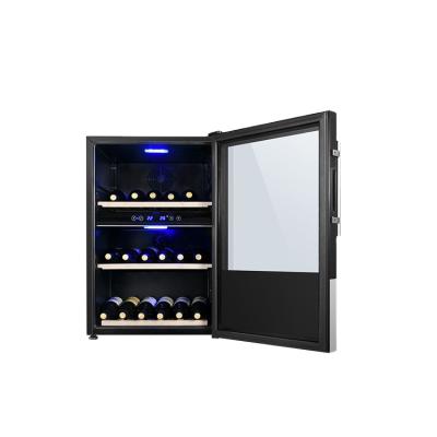 China Outdoor Double 42 Bottle\133L Zone Temperature Control Wine Cabinet With LED Display Electronic Controller for sale