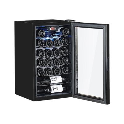 China Factory price luxury 62L\22 bottle wine cabinet outdoor custom small glass door for sale