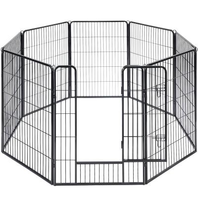 China Durable Pet Playpen Heavy Duty Dog Run Park Portable Foldable Playpen 8 Boards for sale