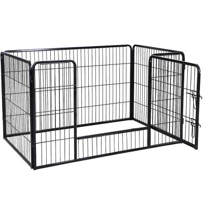 China Custom Hot Selling Viable To Gather Any Pet Wire Mesh Pet Cage Thick Metal Wire Dog Fences Durable Pet Kennel for sale