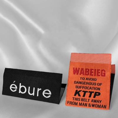 China Best Selling Quality Washable Labels Custom Apparel Customized Woven Label For Garment for sale