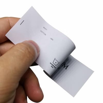 China OEM Factory Sustainable Size Ribbon Labels Bags Shoes Apparel Garments Care Wash Label With Brand Logo for sale