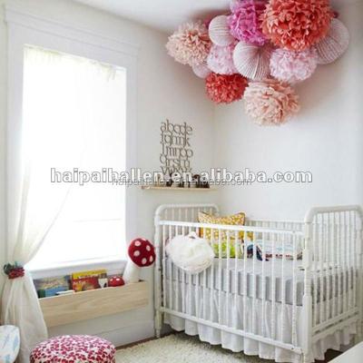 China Large Size Wedding Gift Tissue Paper Pom Poms For Baby Room Decoration for sale