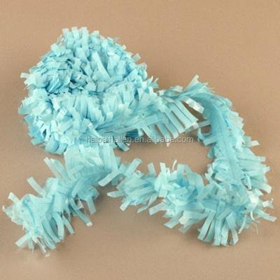 China Wedding /holiday party decoration light blue fabric fringe Garland Tissue Festooning for party accessory for sale