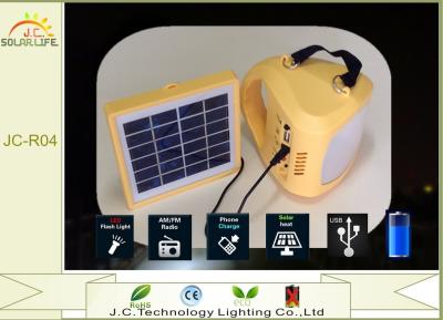 China Indoor Multi - Function Radio / Charging Solar LED Flashlight with 190 Wide Angle for sale