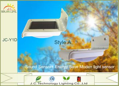 China Voice Controlled 80LM - 100LM 1W 16 LED Solar Powered Sensor Light Outdoor for sale