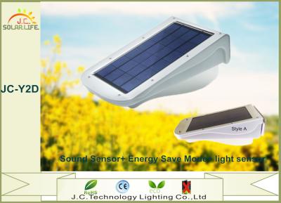 China Luces al aire libre accionadas solares de la polisilicona del patio IP65 con el detector de movimiento en venta