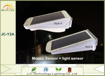 China Luz accionada solar impermeable recargable del exterior del detector de movimiento de 3W en venta