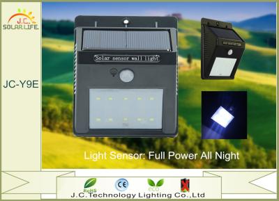 China 200LM IP65 1W SMD 2835 Solar Motion Detector Lights With 3.7v 900mah Battery for sale