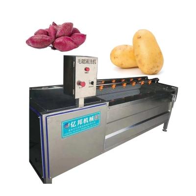 China High Efficiency Easy Operate Vegetable Brush Roll Peeler And Washer for sale