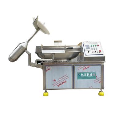 China ZBJ-125L Meat Processing Industry Capacity Food Cutter Sausage Chopper Machine Vegetables Meat Bowl Cutter Price Good for sale