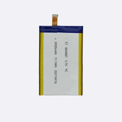 China Toys factory direct sale 3000mAh 604887 lithium ion polymer battery for ebike for sale