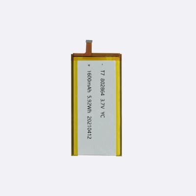 China Toys 3.7v 1600mAh 802864 Lithium Ion Rechargeable Battery For Blade for sale