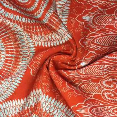 China Plain Wholesale Woven Viscose Printed Spun Rayon Fabric For Dress Apparel for sale