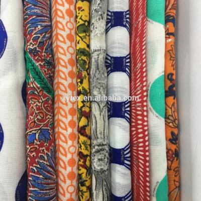 China New anti-static textiles supplier challis printing dyed viscous fabric per meter for sale