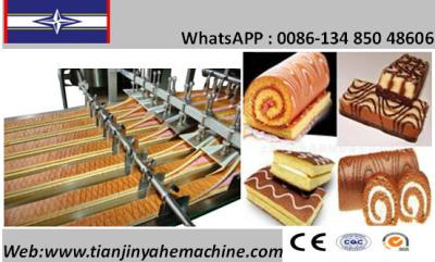 Chine Chaîne de production automatique faite par acier de gâteau de bûche de Stainelss à vendre