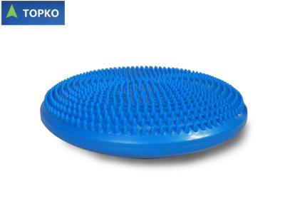 China Blue PVC Massage Yoga Balance Disc Cushion With Logo Printing Eco - Friendly for sale