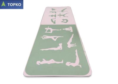 China Soft Resilient Yoga Exercise Mat 72 Inch Long , Full Color Printed Yoga Mats for sale