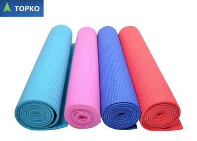 Chine De PVC tapis à une seule couche rose unique de yoga de glissement non, accessoires de yoga à vendre