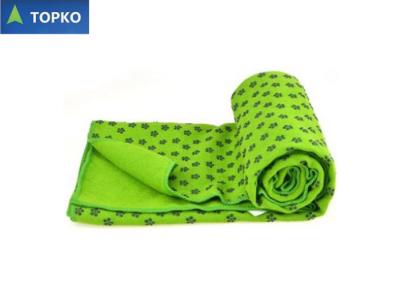 Китай Полотенце циновки йоги Microfiber Grippy вещество-поглотителя 100% с силиконом или PVC ставит точки 280gsm продается